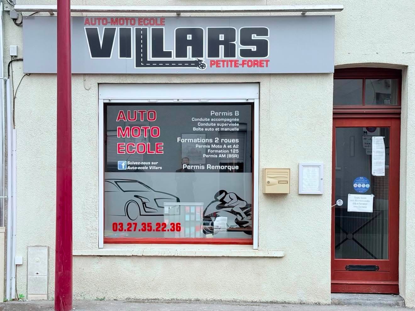Façade auto-école Villars Petite-Forêt